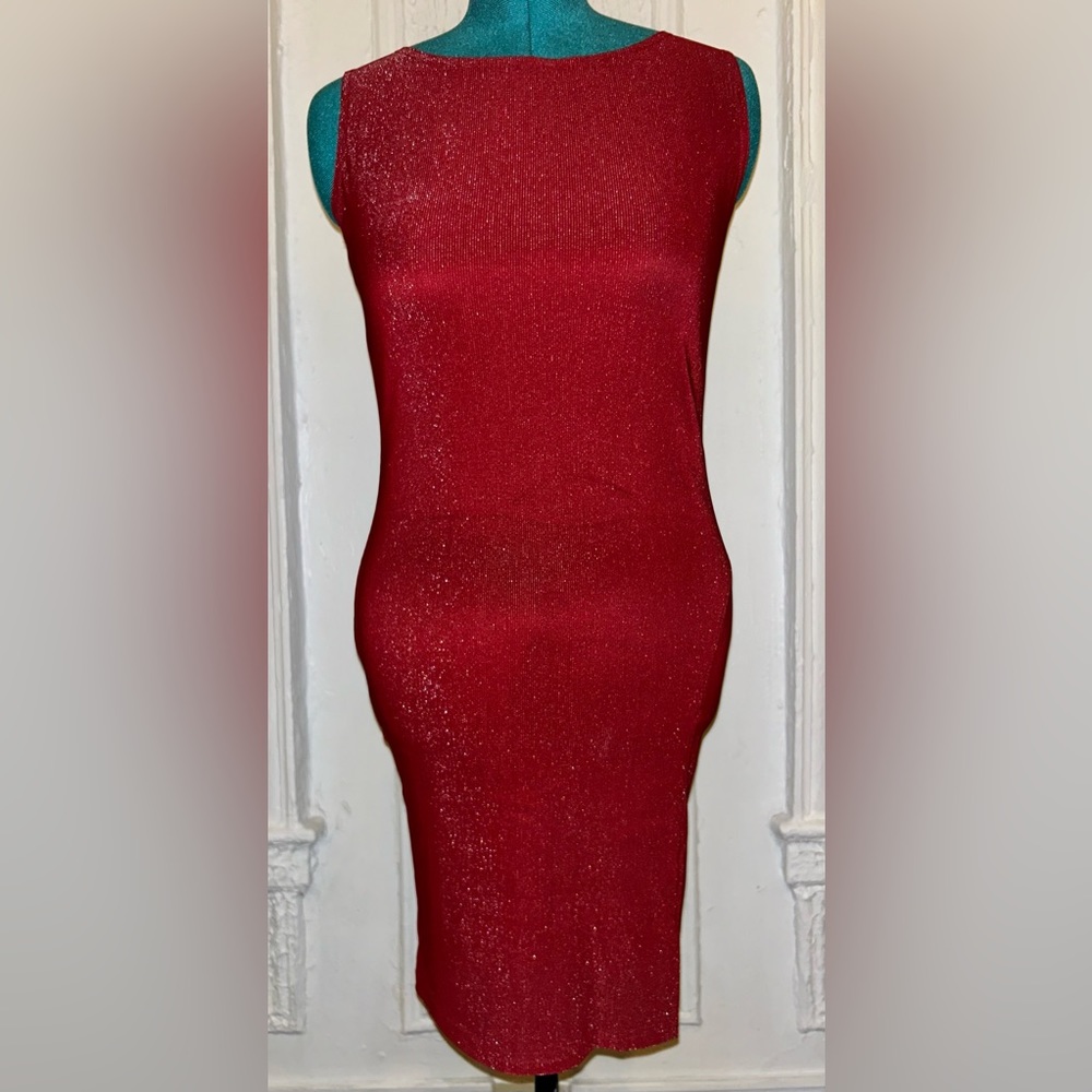 Red Dress Red Sparkly Dress Size Large